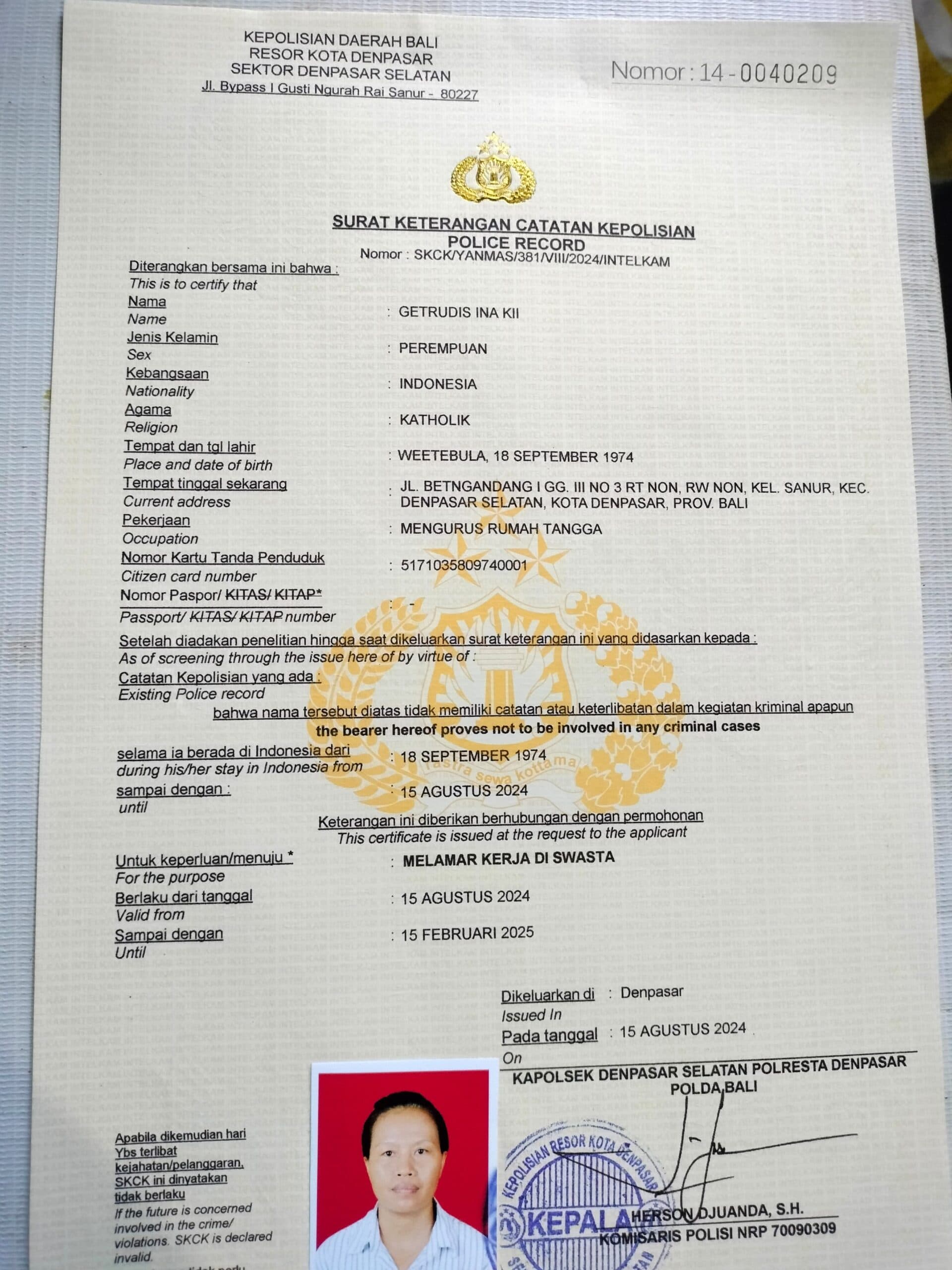 nanny&babysitterbali-sertifikat1